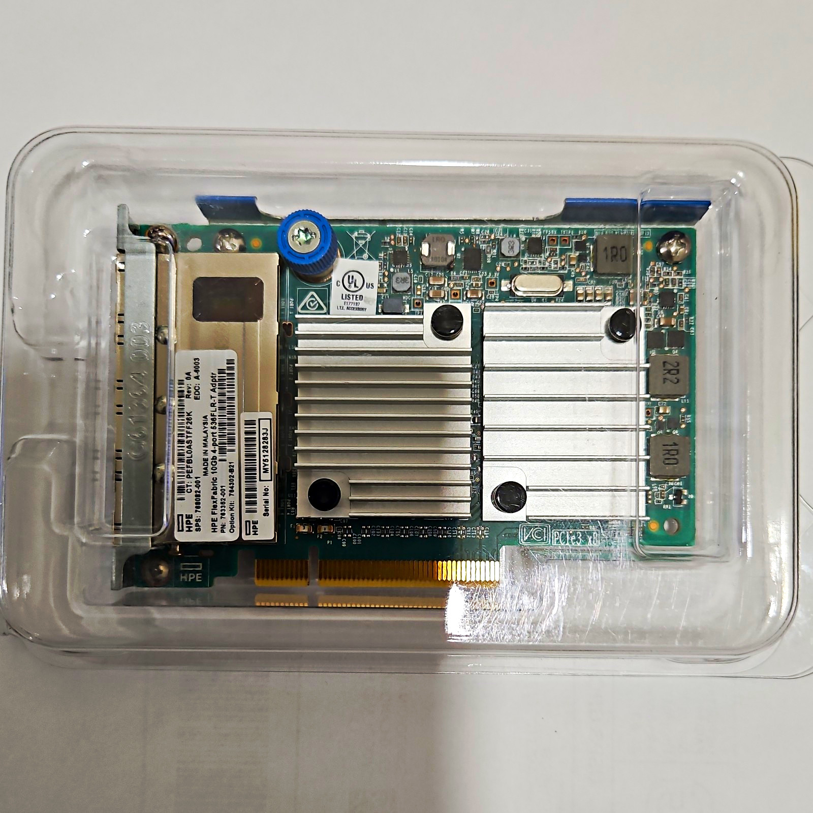 HPE FlexFabric 536FLR-T 4-Port 10GbE RJ-45 FLR PCIe 3.0 x8 768082-001