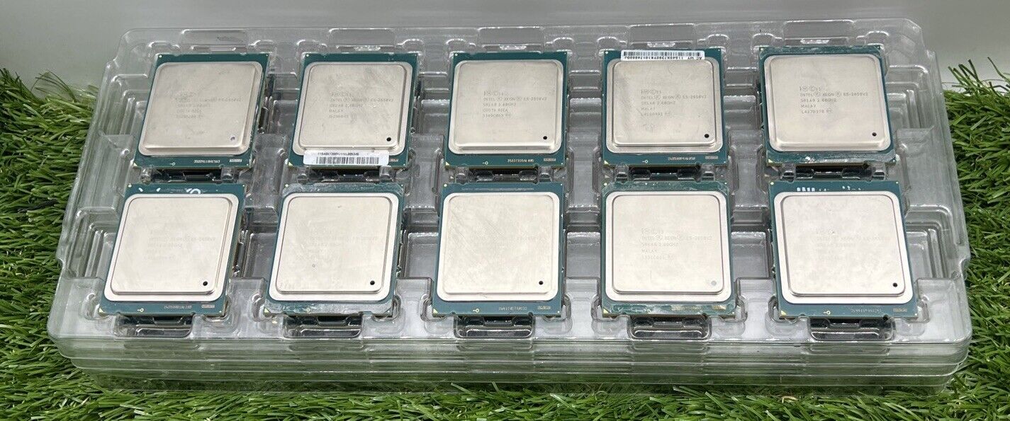 MIX LOT OF 120. Intel Xeon E3 CPU Processors E3-1245V6 E3-1240V5 E3-1265LV2 etc.