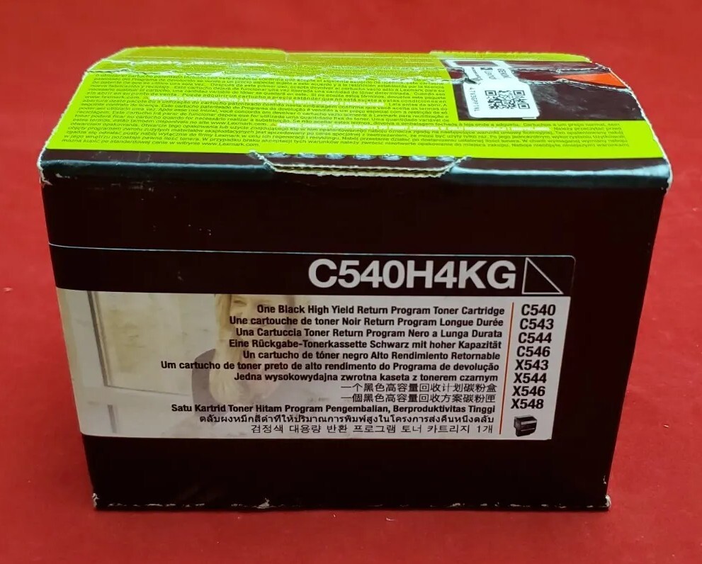 C540H4KG LEXMARK Genuine Toner Cartridge C540 C543 C544 C546 X543 X544 X546 X548