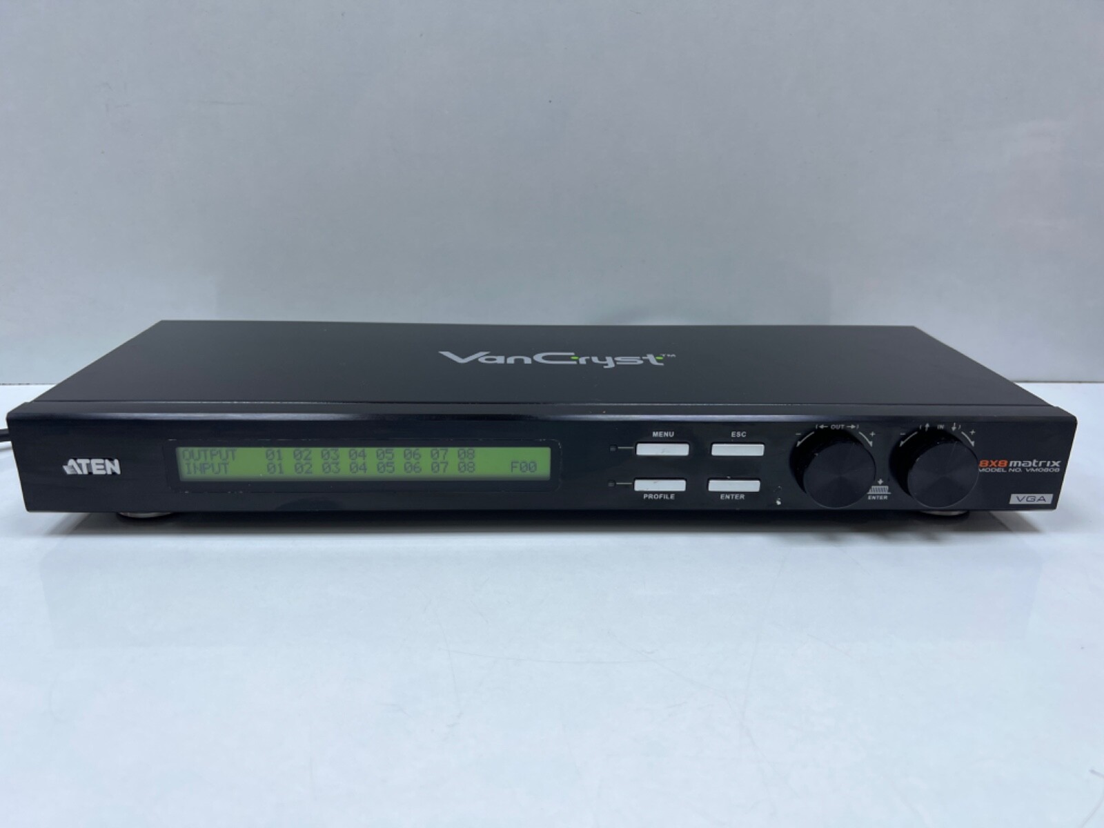 Aten VanCryst 8X8 Video Matrix Switch + Audio ,Model VM0808 VGA