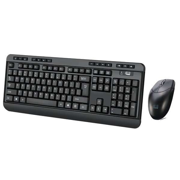 Adesso Wkb-1320Cb Easytouch Wkb-1320Cb Antimicrobial Wireless Desktop Keyboard