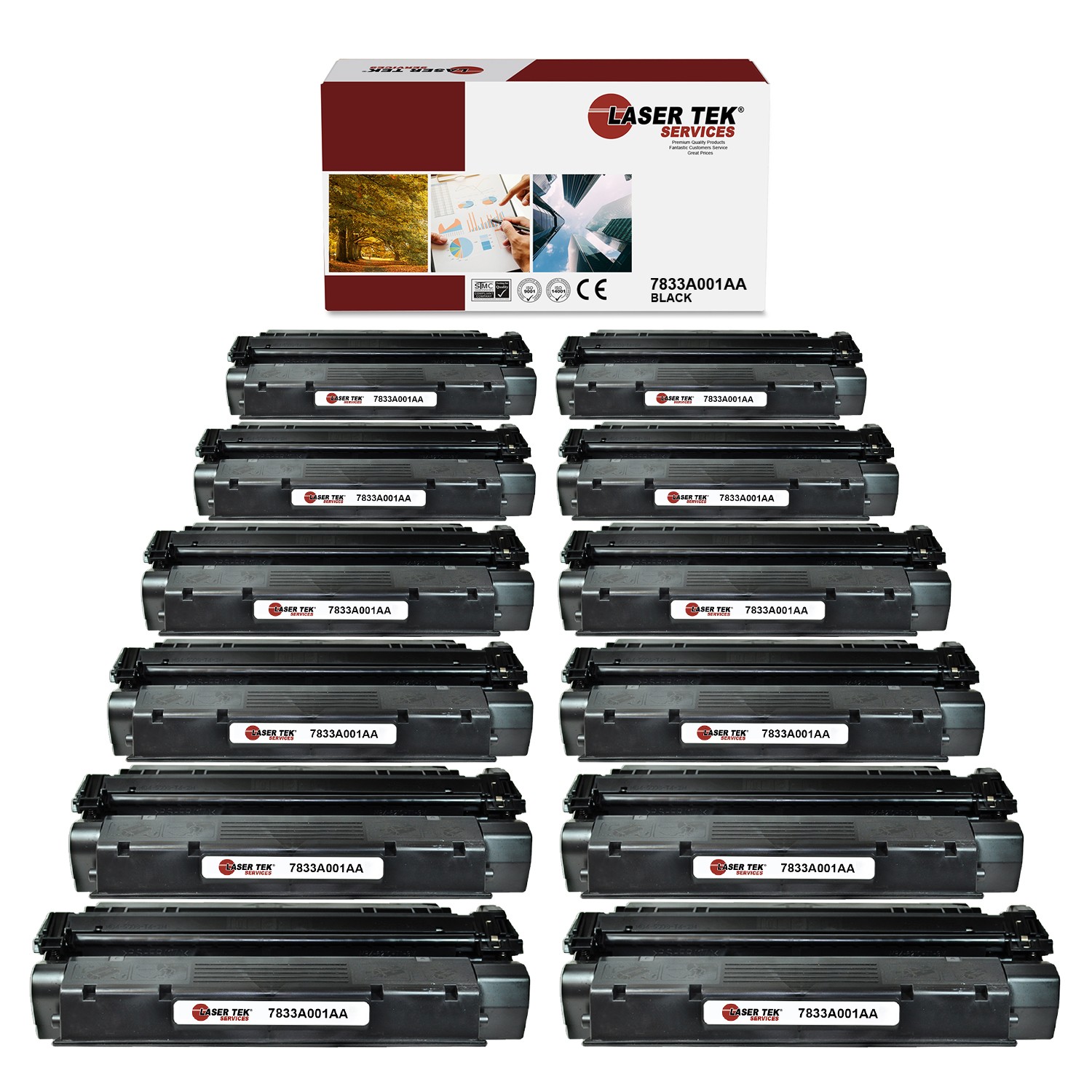 12Pk LTS S35 7833A001AA Black Compatible for Canon ImageClass D300, MF3240 Toner