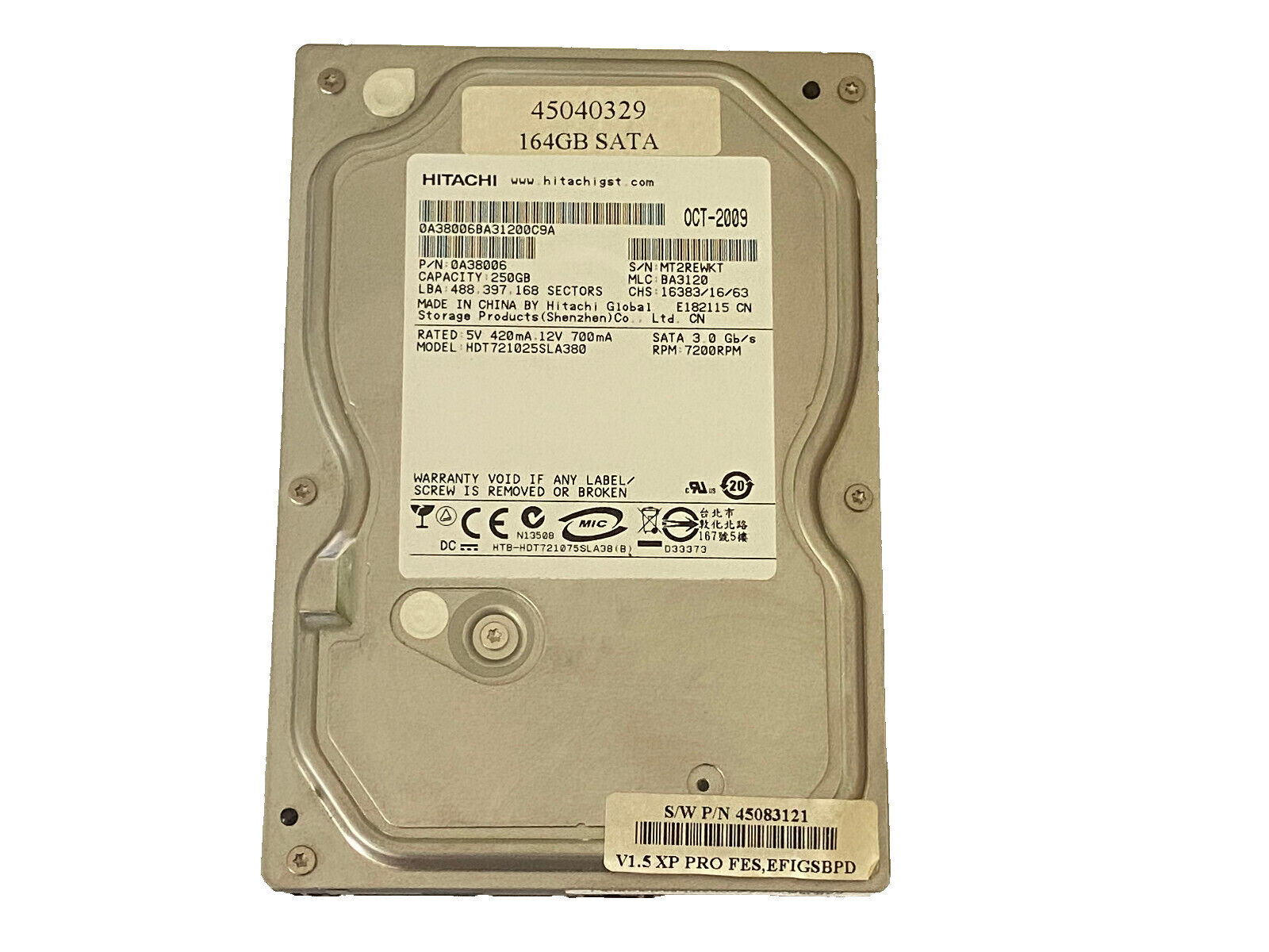 Hitachi efi hard drive 45040329 for fiery EX700 45083121