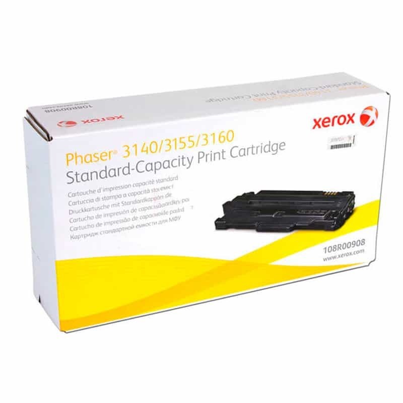 Genuine Xerox 108R00908 Black Toner Cartridge Phaser 3140 3155 3160