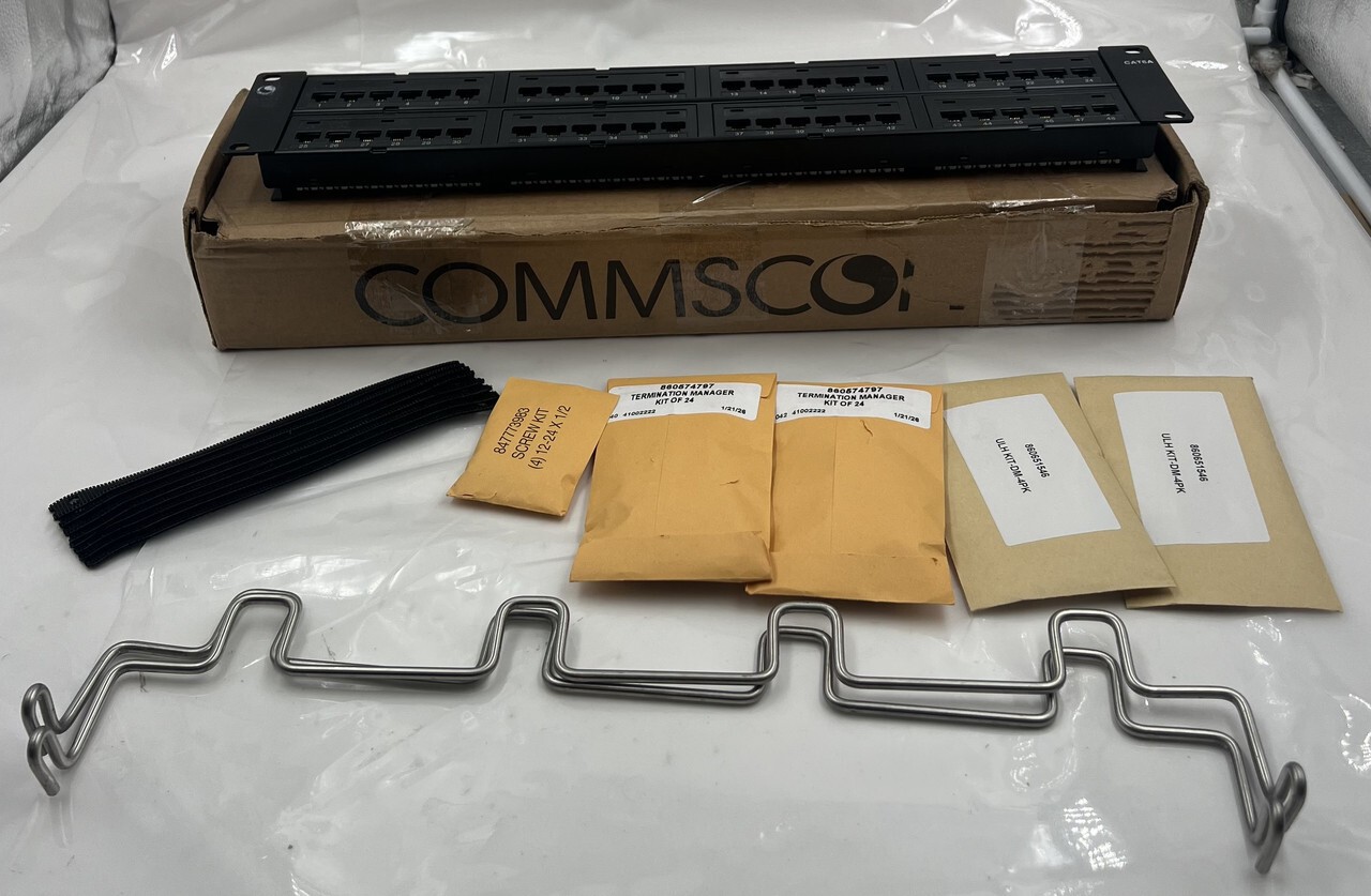 COMMSCOPE 760162818 UNP-6A-DM-2U-48 CAT6A 48-PORT 2U 19 INCH PATCH PANEL