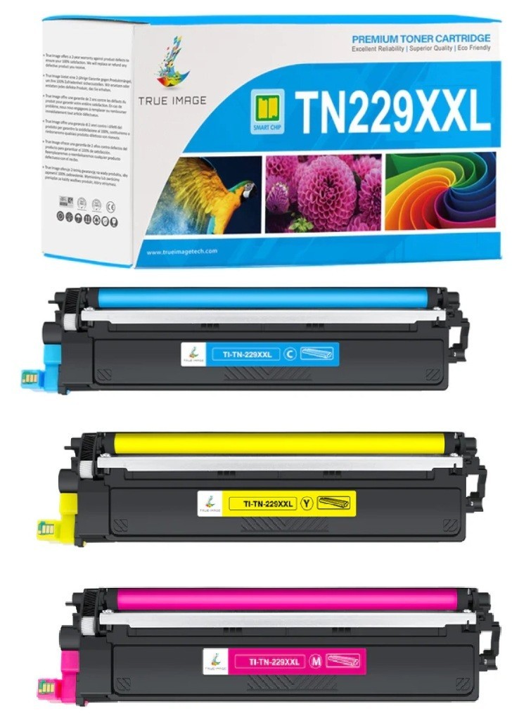 Compatible Brother TN229XXL Color Toner Set CMY High Yield 3-Pack