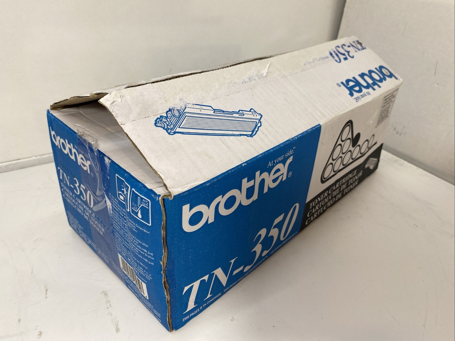 Brother TN-350 Black Toner Cartridge - Factory Sealed Bag Opened Box TN350
