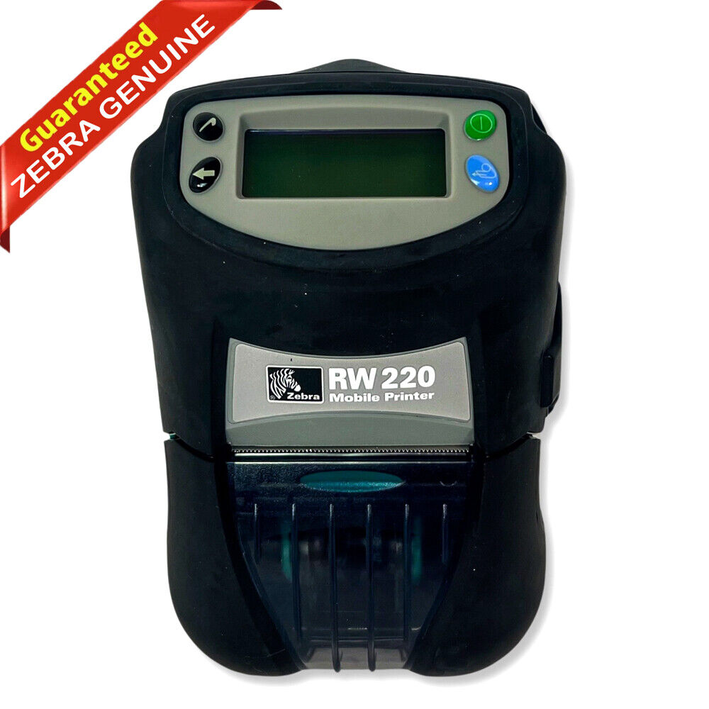 Zebra RW220 Thermal Mobile Label Printer USB WiFi Bluetooth R2D-0UBA000N-L3