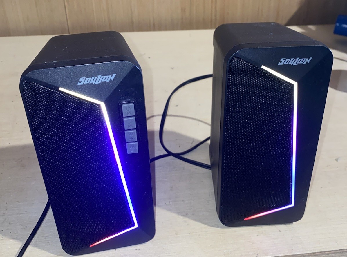 Soulion R40 RGB Speakers for Laptop/Desktop USB Powered 3.5 Aux/ Bluetooth 5.3