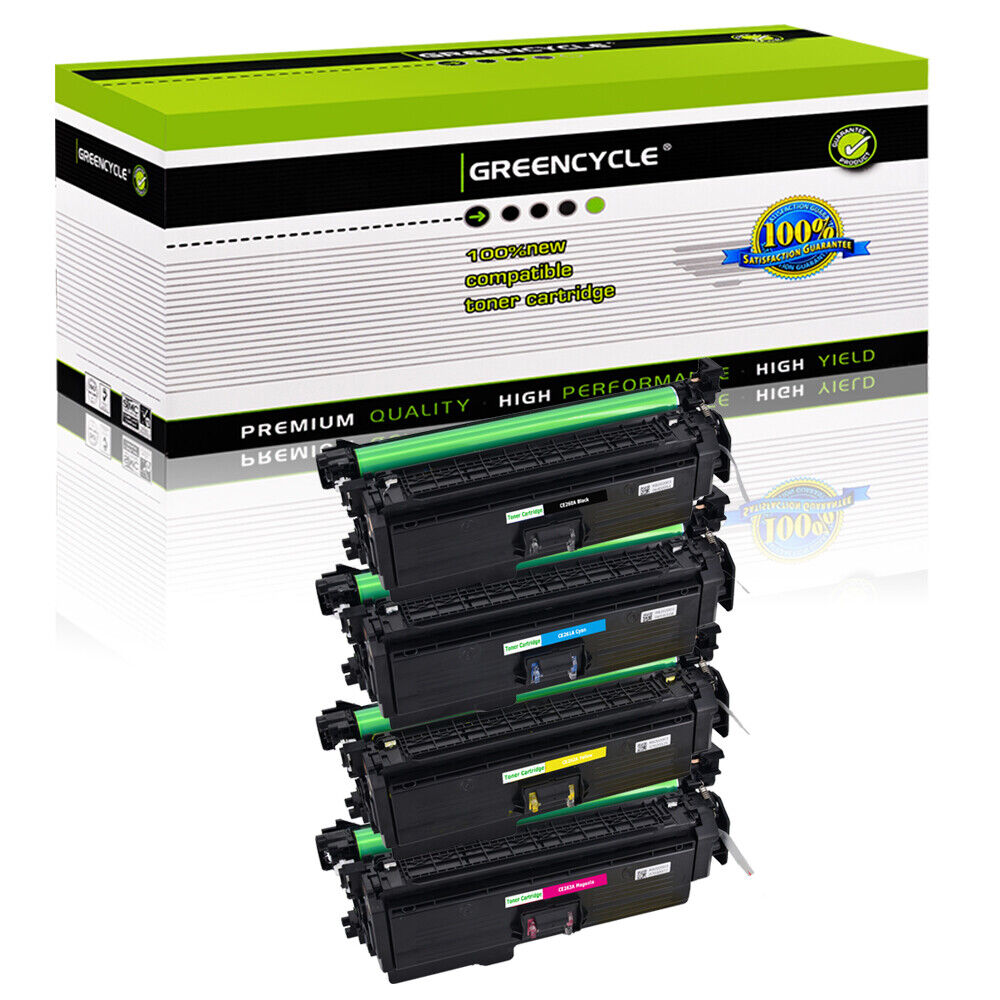 4 Pack Toner Set for HP 647A CE260A LaserJet CP4025n CP4025dn CP4525xh CP4525dn