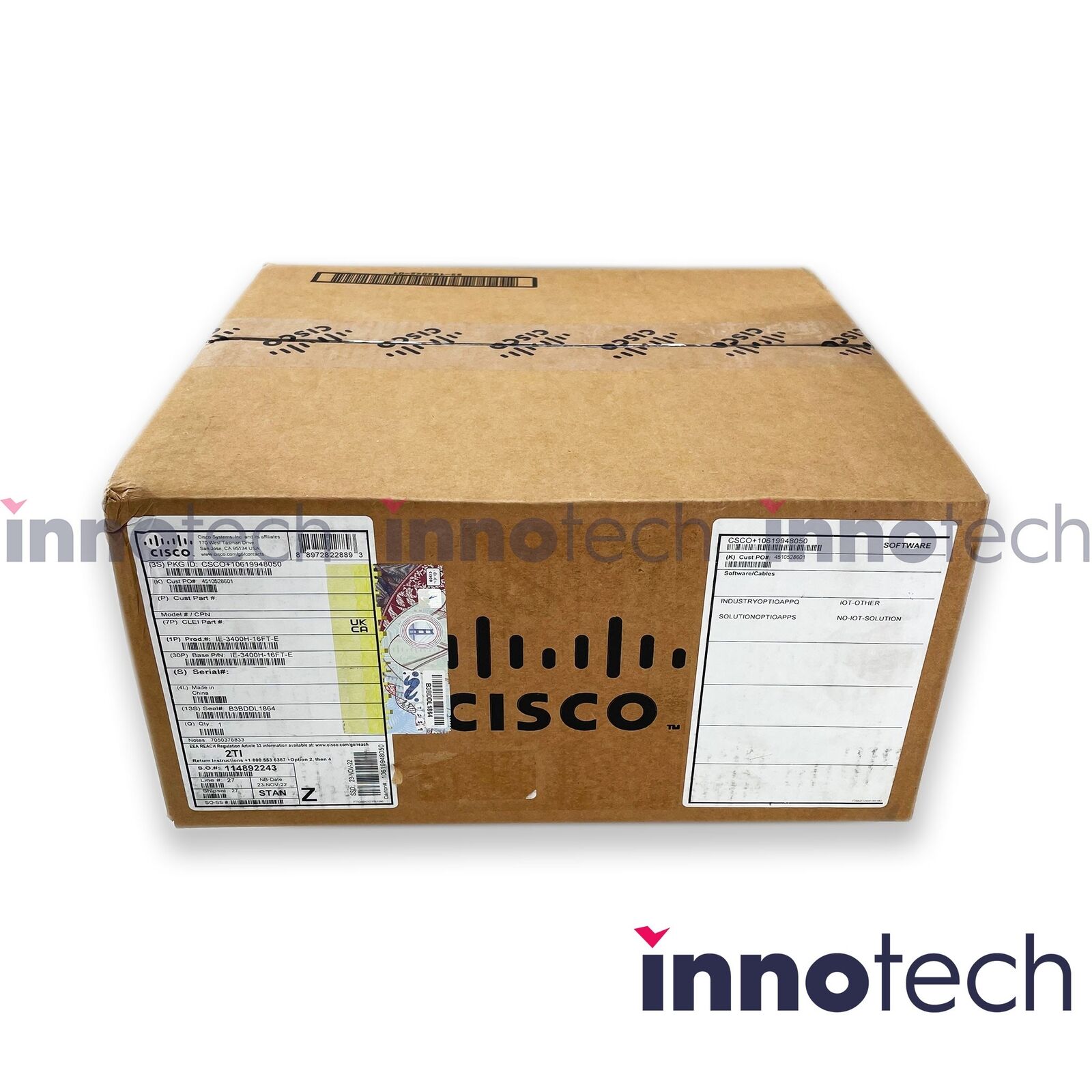 IE-3400H-16FT-E Cisco Catalyst IE3400 Heavy Duty w/ 16 FE M12 interfaces IP6 New