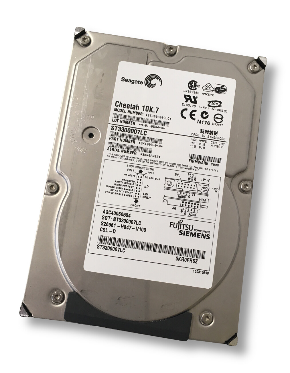 Fujitsu S26361-H847-V100 Fuj:ST3300007LC A3C40060504 300GB