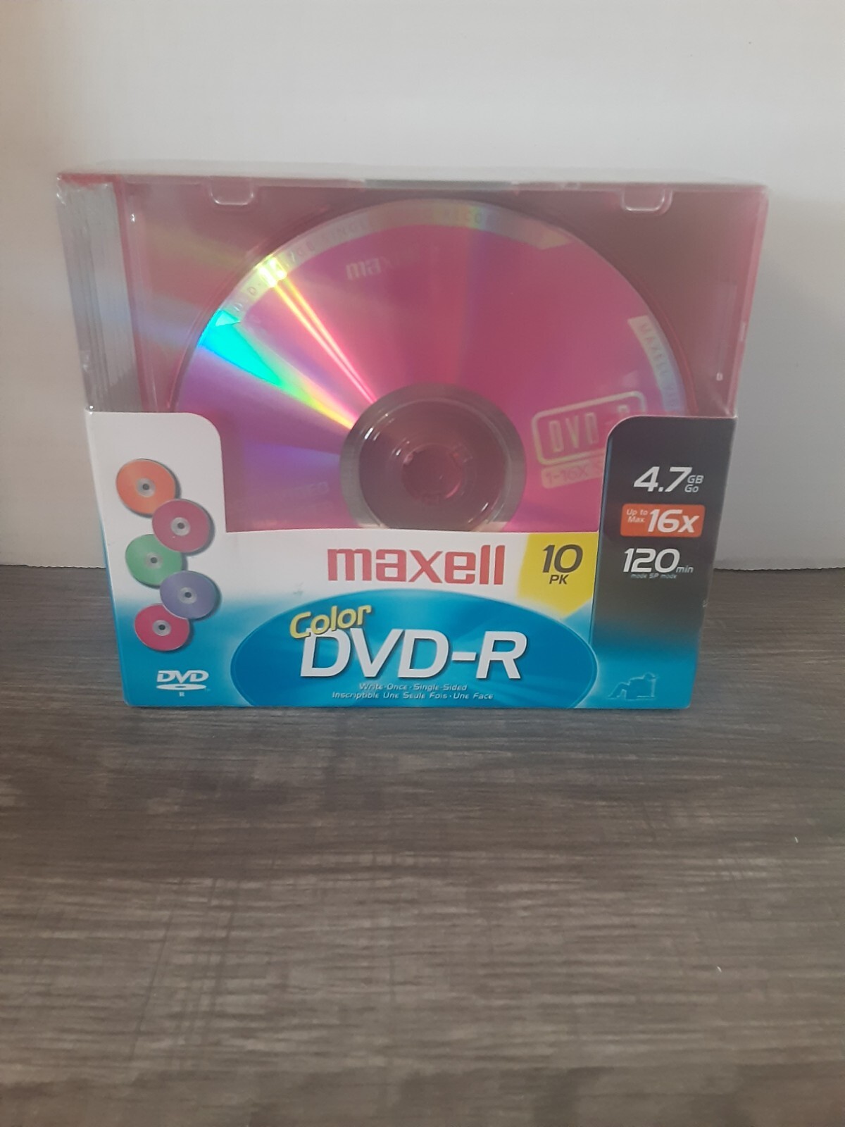 New Maxwell color DVD-R 10ct pack 