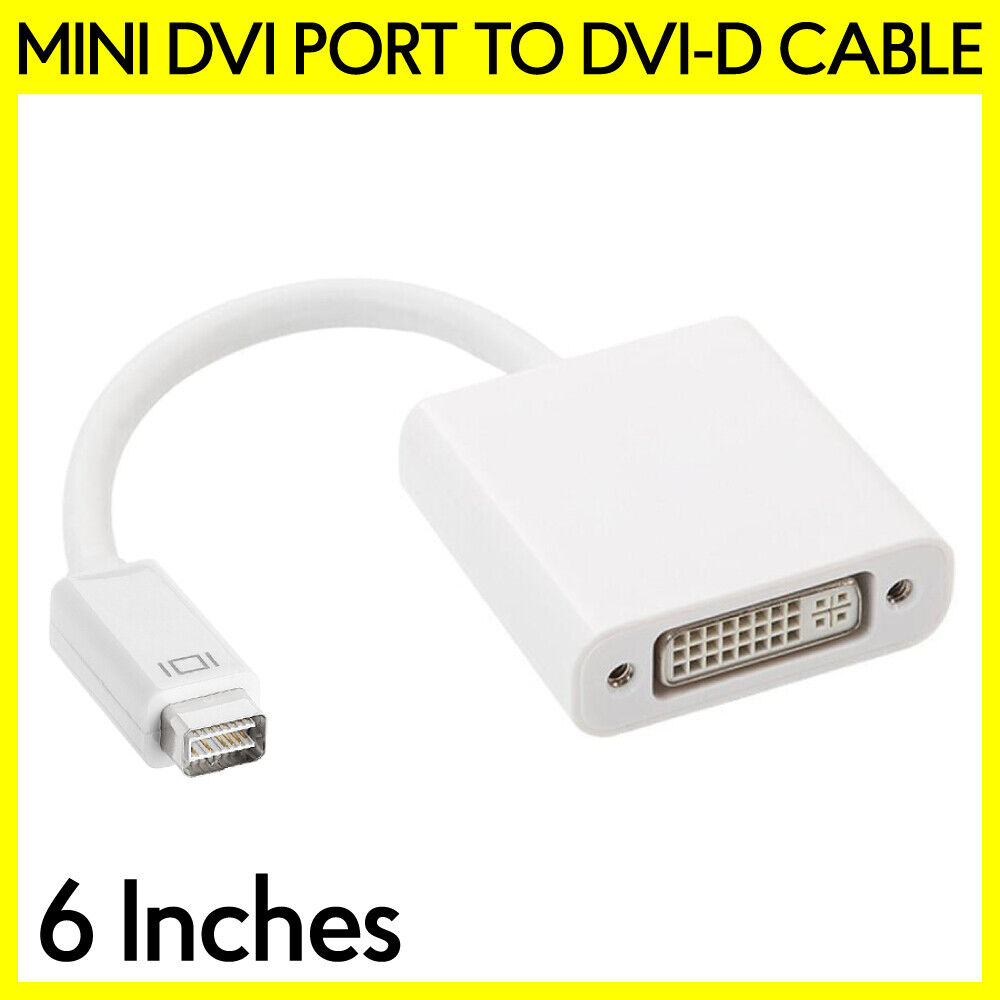 Mini DVI to DVI Adapter Monitor Cable Connector Converter for MacBook iMac