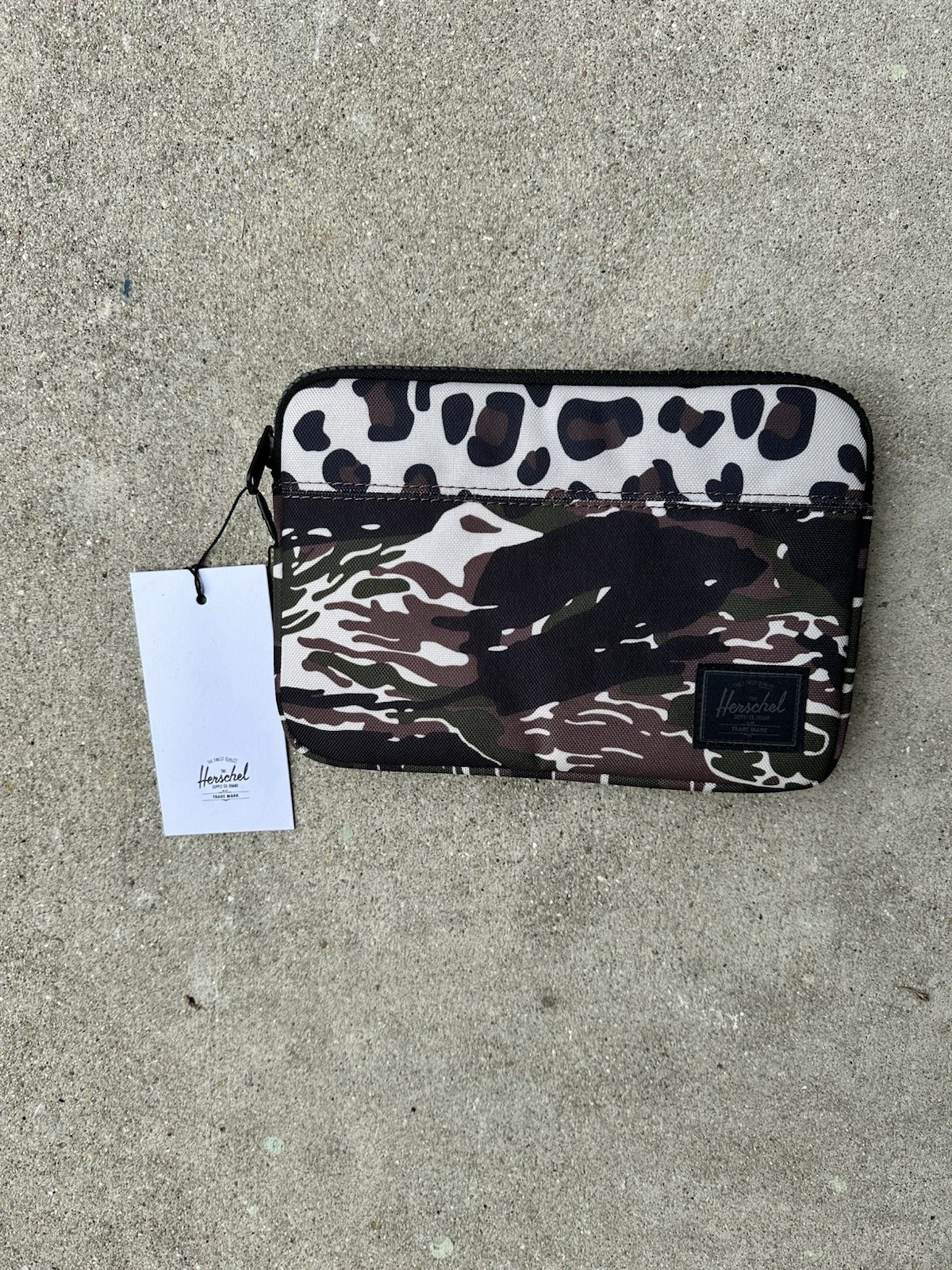 New Herschel Anchor Mini Case Tablet iPad Sleeve Camo Black Green Brown