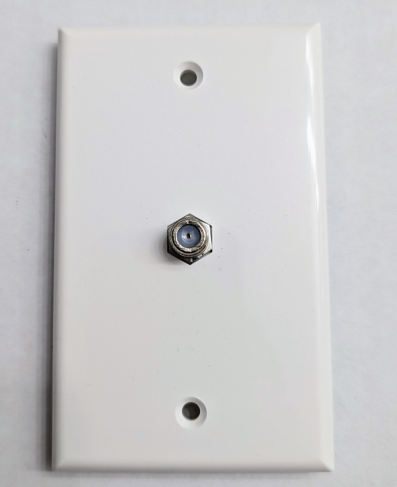 Steren 200-251WH Coax Wall Plates - Pack of 10 - White - Flush Mount - Pro Grade