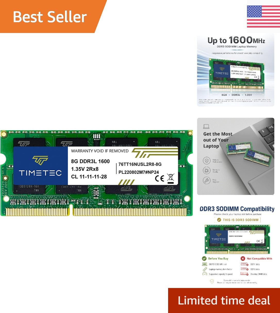Upgrade Your Laptop with 8GB 1600MHz DDR3L SODIMM RAM – Proven Performance