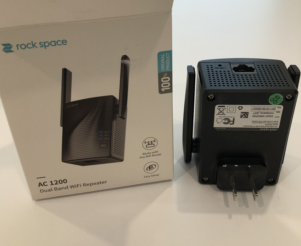 Rock Space AC 1200 Dual Band Wifi Repeater Model RSD0608 For Whole House