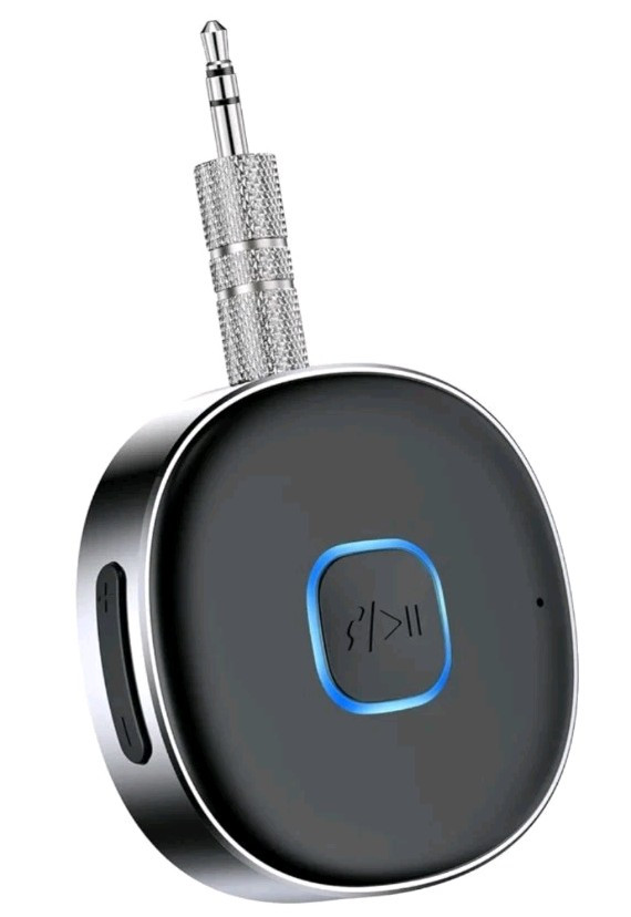 Bluetooth Aux Receiver, Portable 3.5mm Aux Car Adapter 16H Battery Life