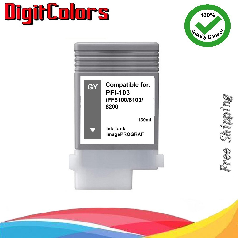 PFI-103 Gray Ink Cartridge Fit Canon IPF 5100 6100 6200 IPF-103GY