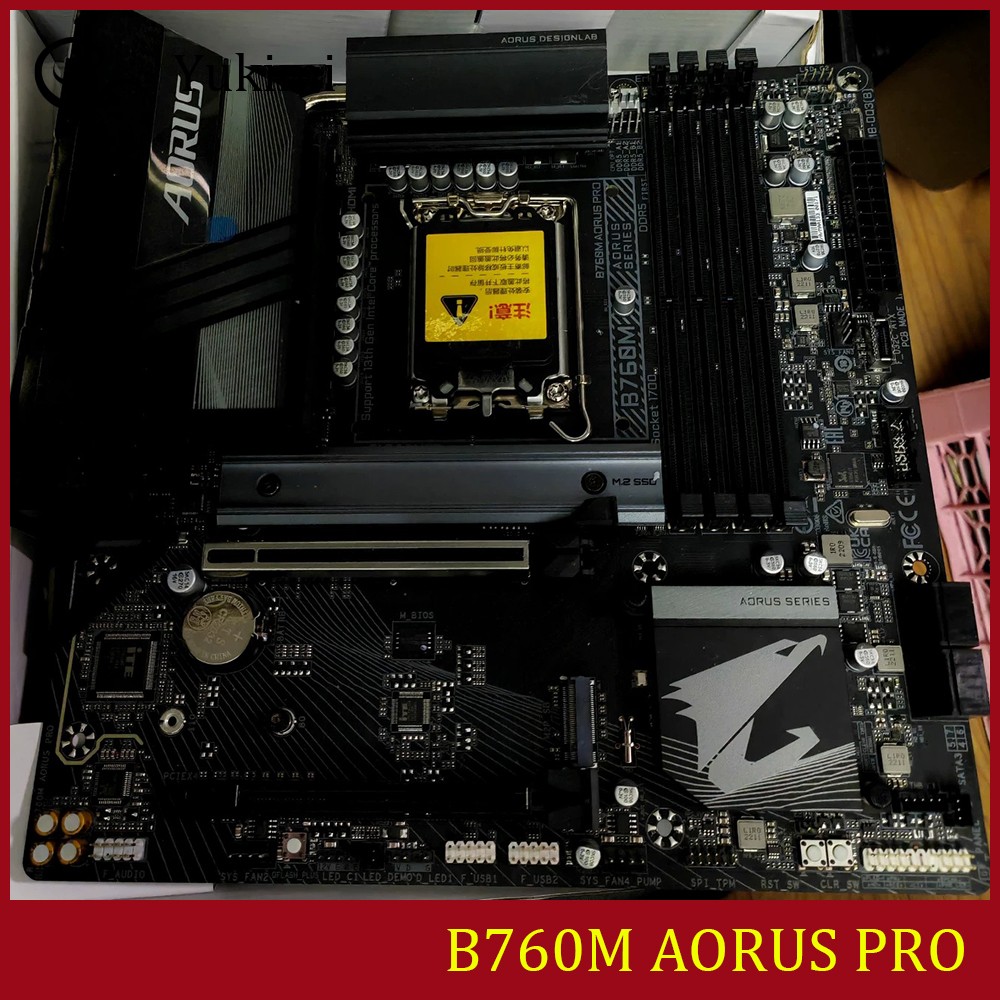 FOR GIGABYTE B760M AORUS PRO DDR4*4 128GB HDMI DP Micro ATX Ｍotherboard Test OK