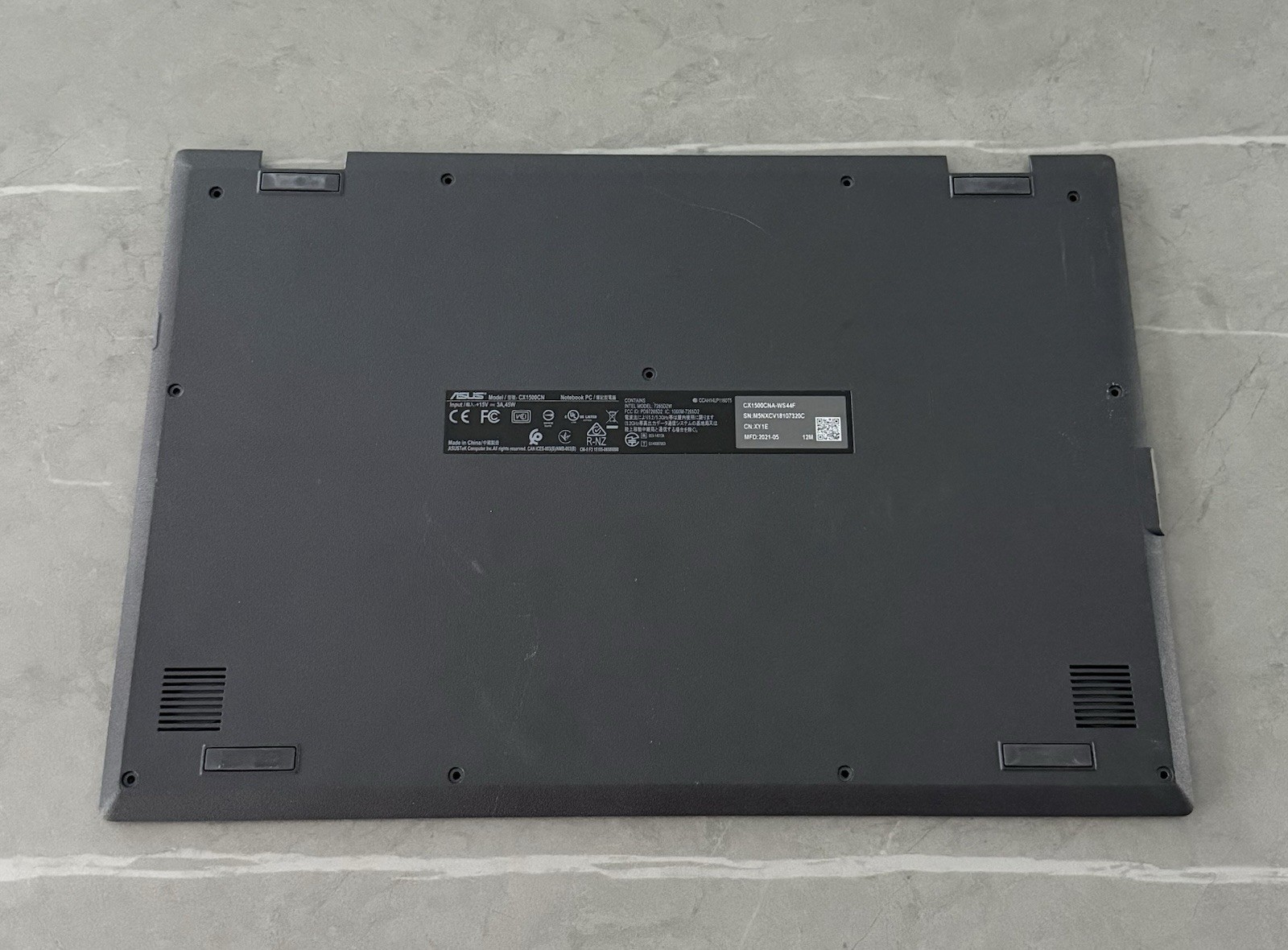 13N1-CWA0811 Asus Chromebook CX1 CX1500CN 15.6" Genuine Bottom Case Base Cover