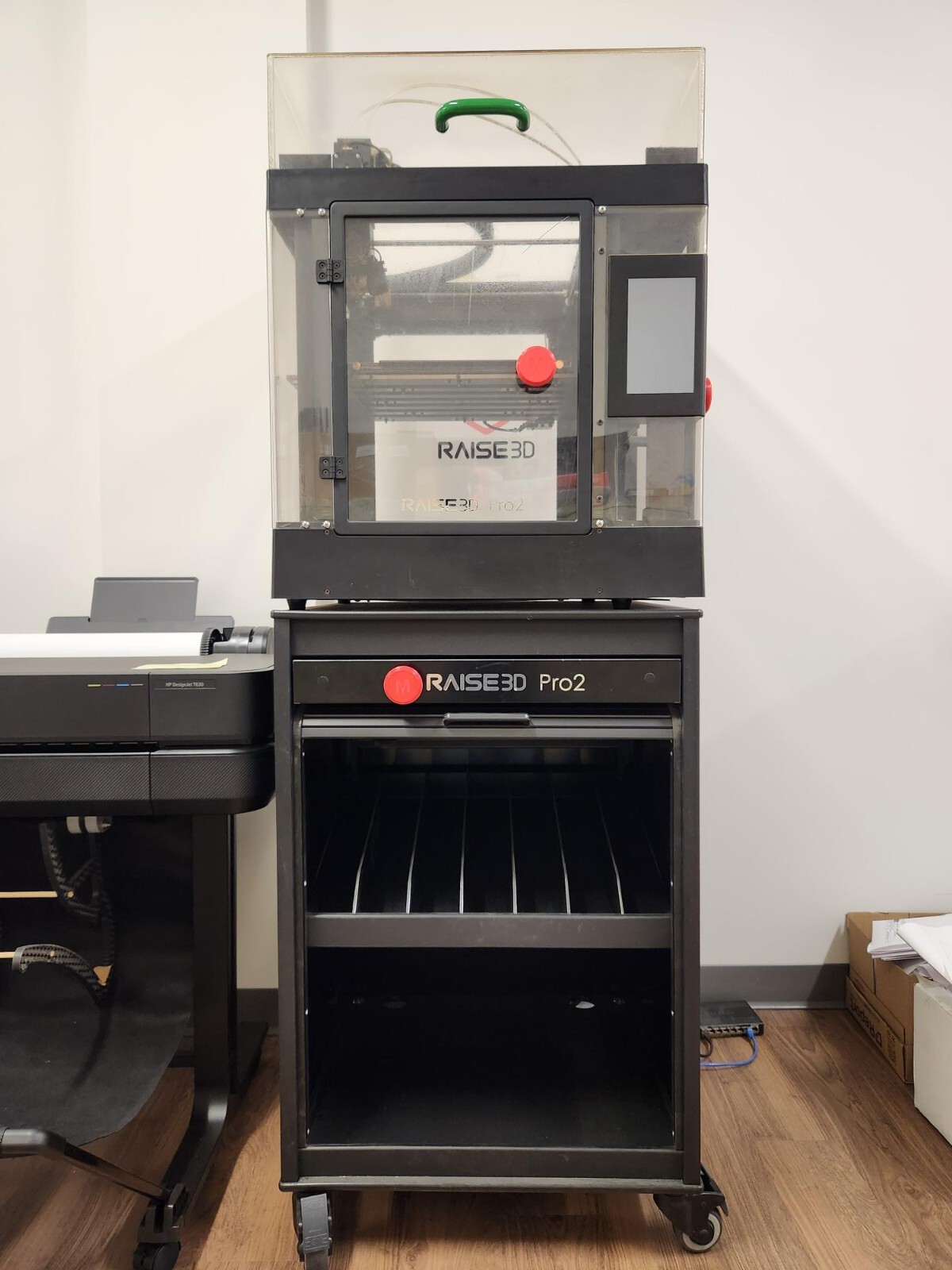 RAISE3D Pro 2 Printer, Large Rolling Cabinet