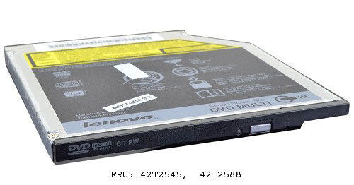 Lenovo 42T2545 ThinkPad DVD Burner Ultrabay Slim Drive (Serial ATA), OPT 43N3214