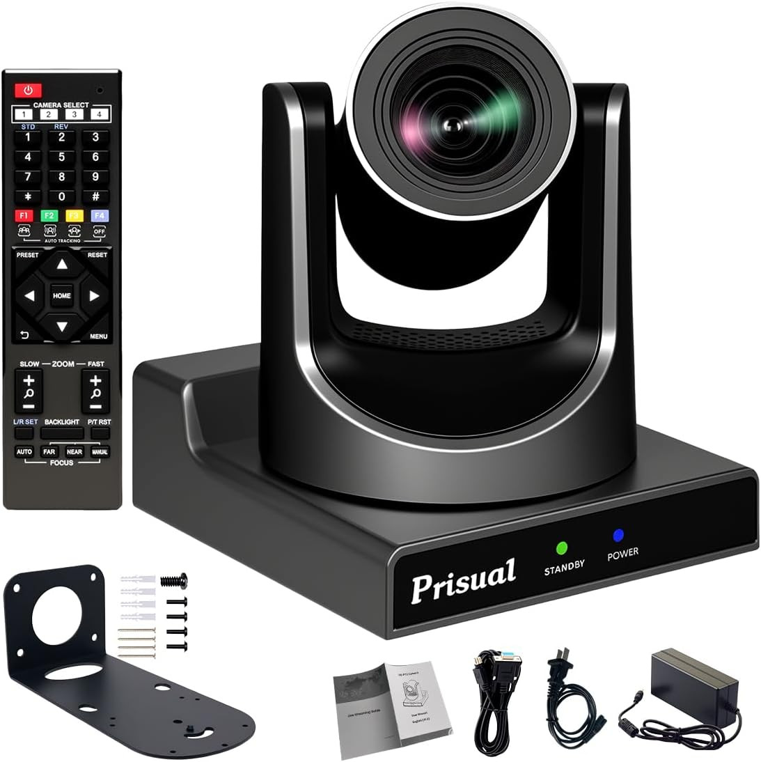 NDI HX3 PTZ Camera - AI Tracking, HDMI/SDI/USB, PoE, Low Latency
