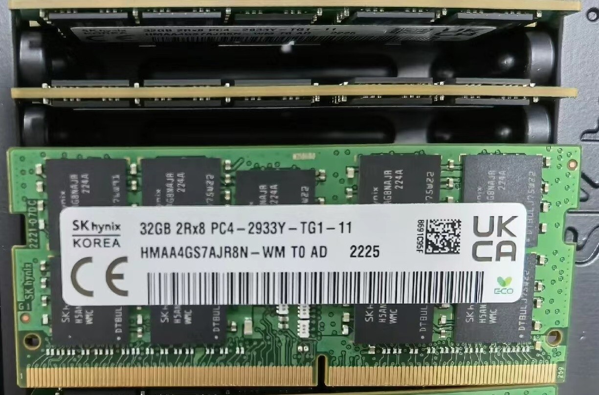 SK hynix 32GB DDR4 2933 Laptop ECC SODIMM RAM 2Rx8 PC4-2933Y-TG  for DELL HP Len