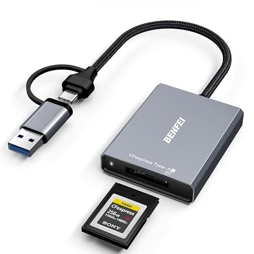 CFexpress Card Reader 10Gbps USB-C/USB-A 2-in-1 Adapter for CFexpress Type A