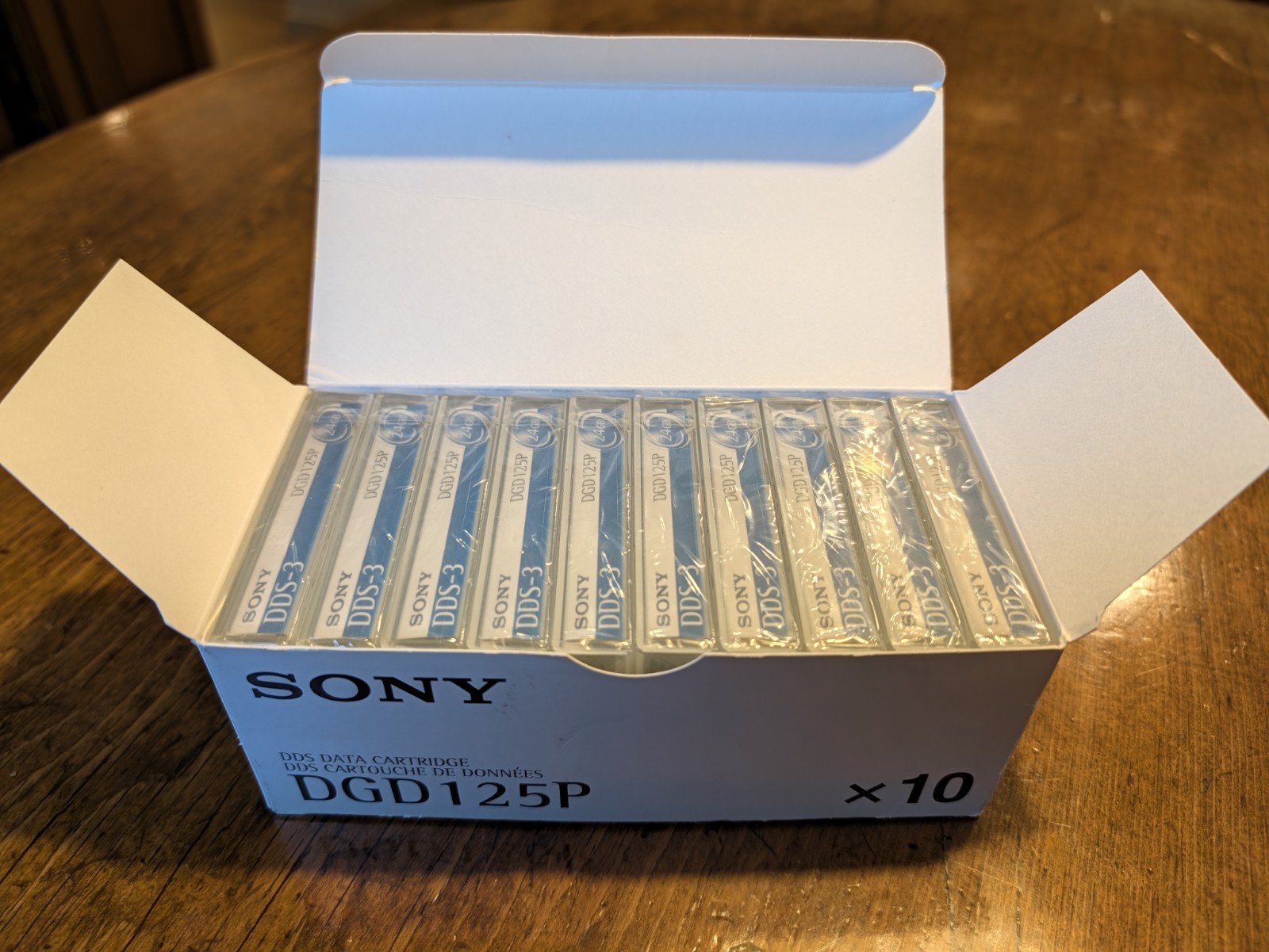 Lot Of 10 SONY DDS3/DDS-3 PREMIUM DATA TAPE CARTRIDGE 24GB DGD125P