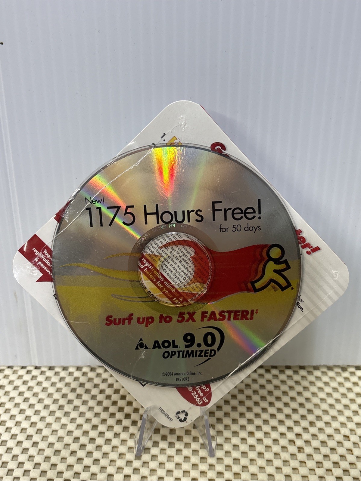 New Sealed Rare Vintage AOL 1175 Hours Free Disc CD-Rom Package Collectible