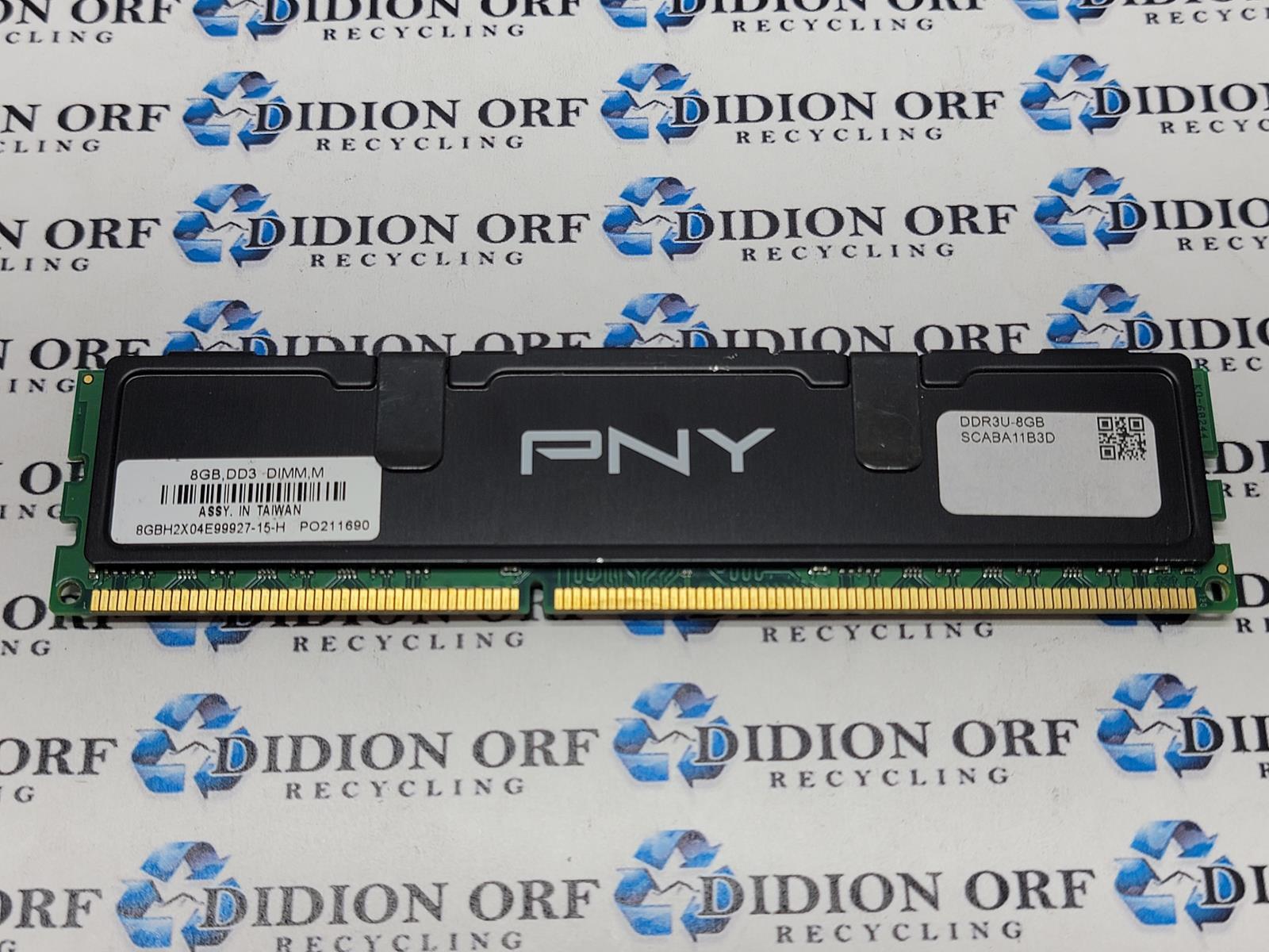 PNY XLR8 DDR3 DIMM RAM 1600mhz 8GB 8GBH2X04E99927-15-H Desktop RAM SKU 8479