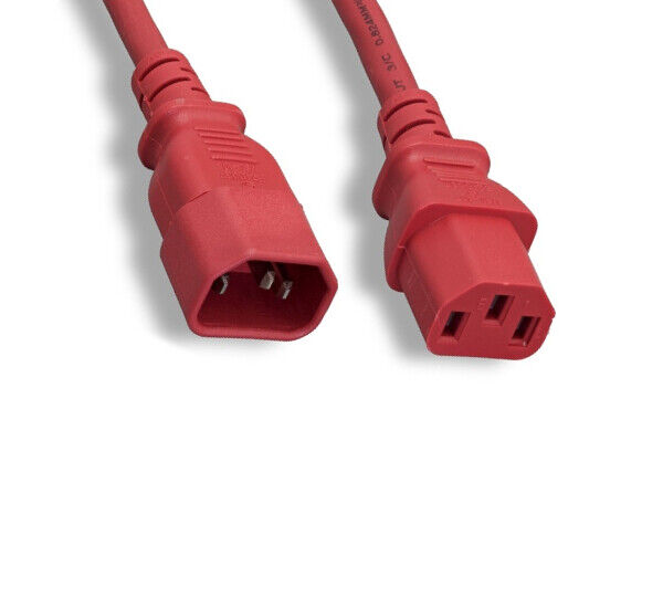 4Ft Red Power Cable for Dell PowerSwitch N2048 N3048 Replacement Jumper Cord