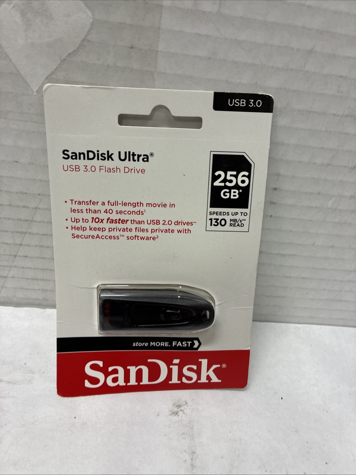 256GB Ultra USB 3.0 Flash Drive - SDCZ48-256G-GAM46 Black