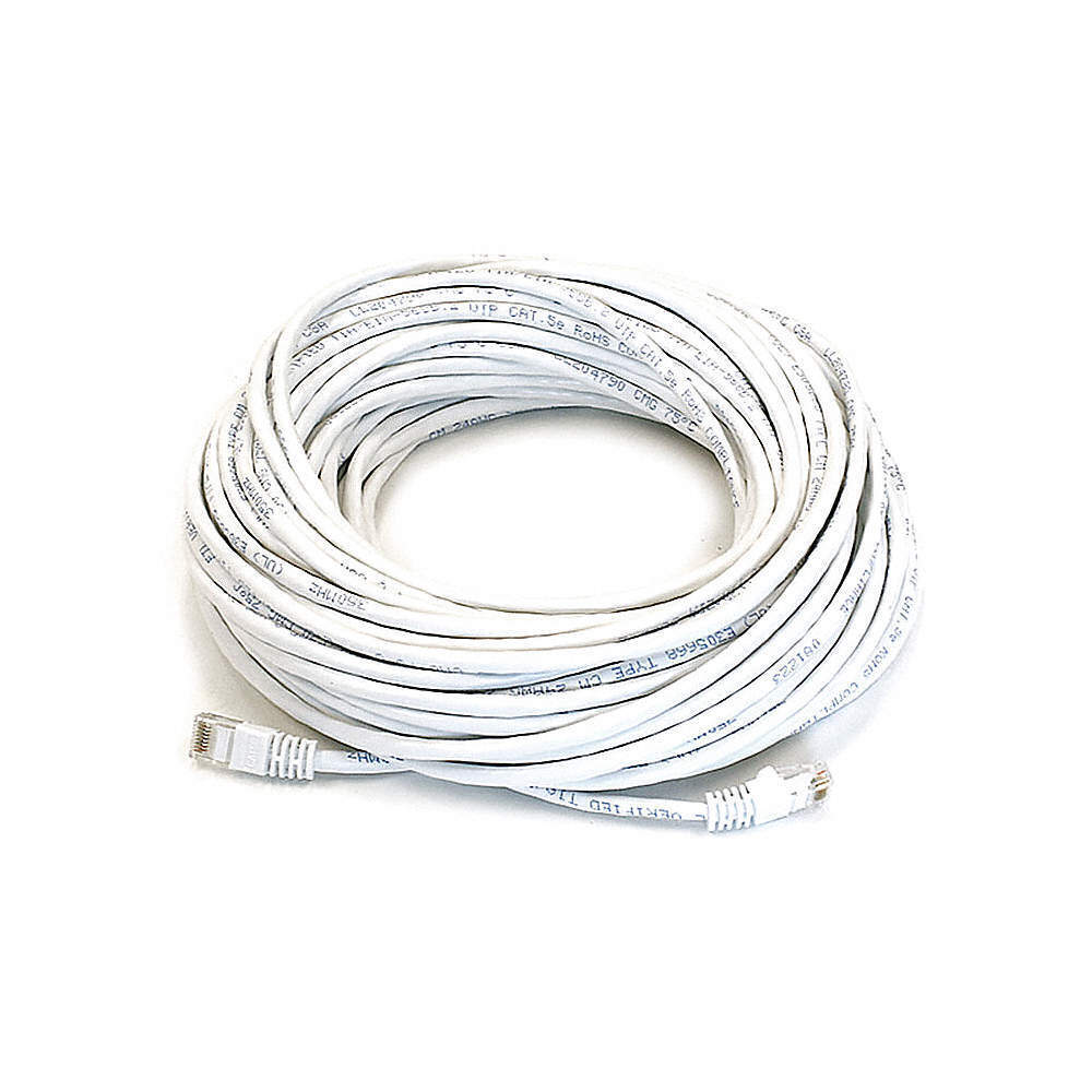 MONOPRICE 5032 Patch Cord,Cat 6,Booted,White,75 ft. 5XFK4