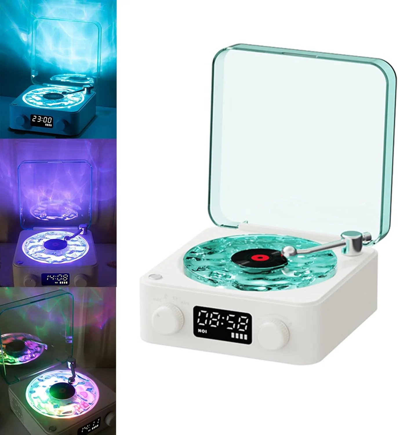 The Waves Vinyl Player, Waves Bluetooth Speaker, Portable Vintage Vinyl Speaker