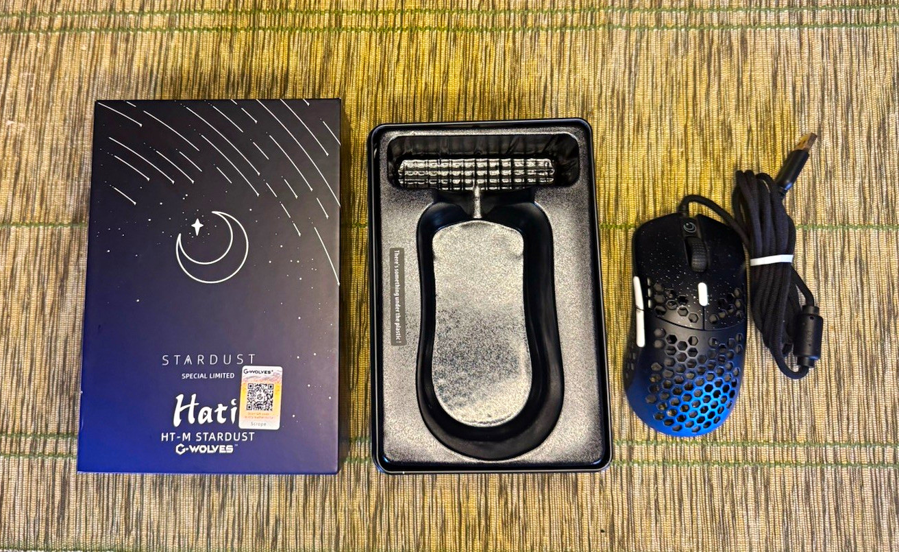 G-Wolves Hati HT-M Stardust Wired USB Optical Gaming Mouse 16000 DPI 6 Btn