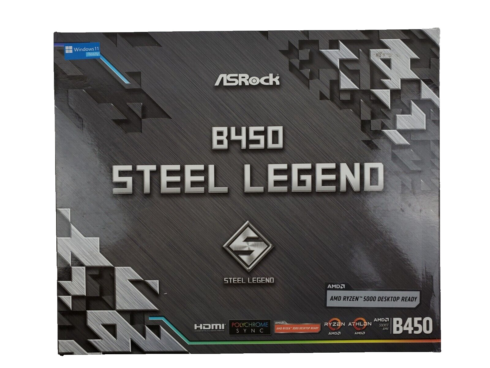 ASRock B450 Steel Legend, AM4 AMD DDR4 ATX Motherboard (Please Read)