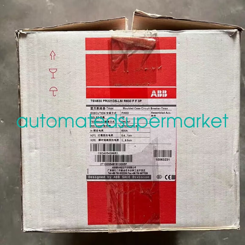 1Pcs New ABB 1SDA054396R1 T5N630 PR221DS/P-LSI R630 FF 3P Shipping by DHL/FedEX