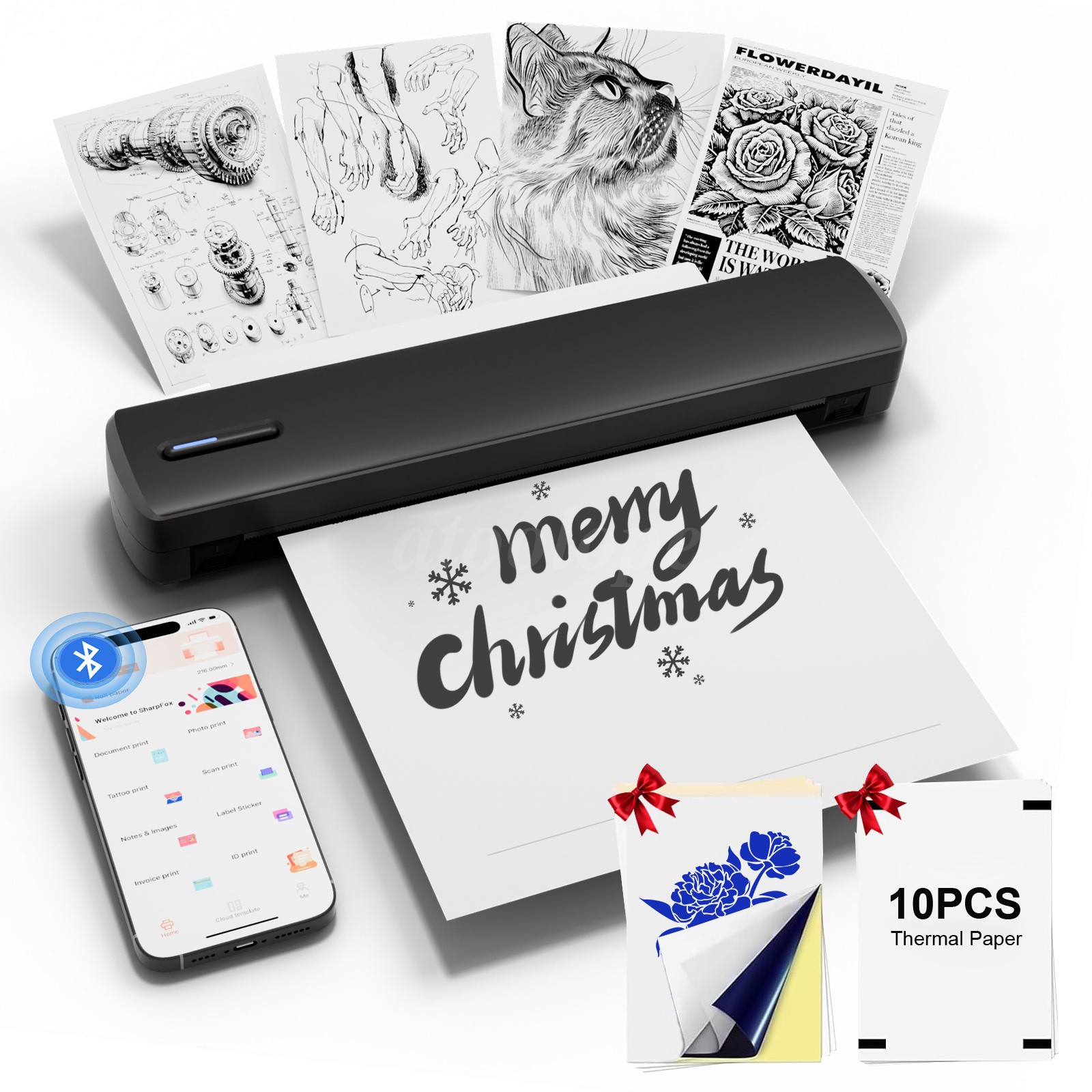 Thermal Stencil Paper Printer Tattoo Transfer Copier Printer Machine Equipment