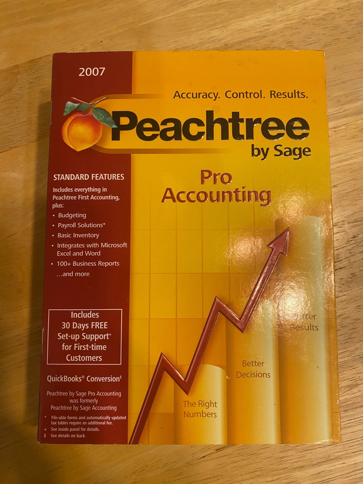 Sage Peachtree Pro Accounting 2007 W/ Serial Number Sealed New