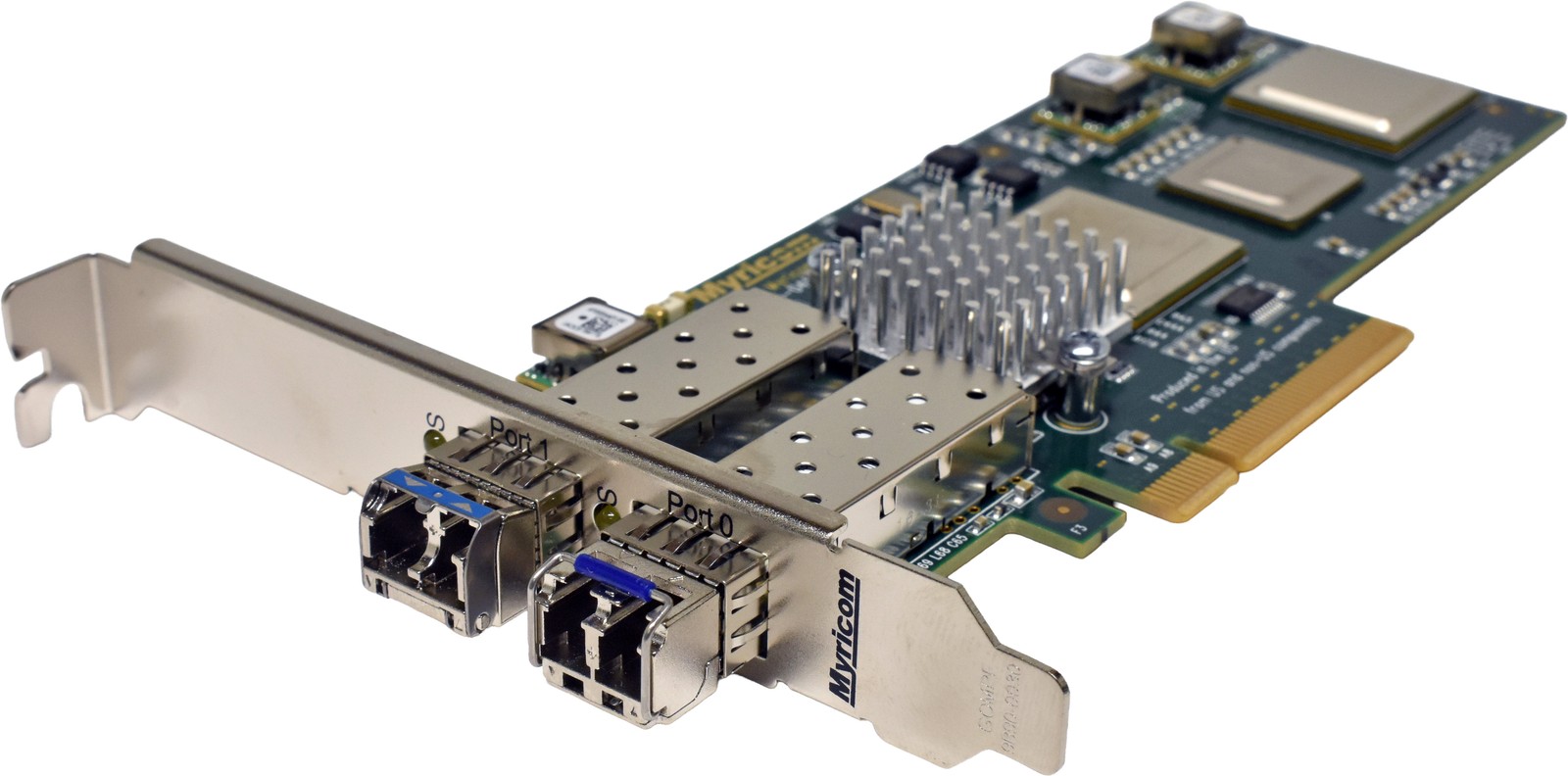 Myricom 10G PCIE2-8C2-2S Dual Port SFP+ 10GE Network Adapter PCIe x8 FP+GBICs