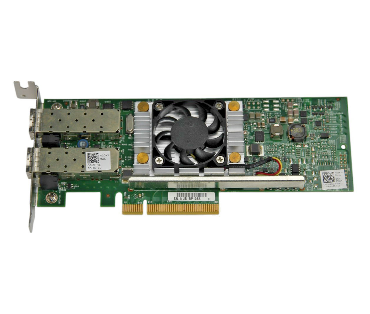 Dell Broadcom 57810S Dual Port 10GbE SFP+ PCIe Network Card N20KJ