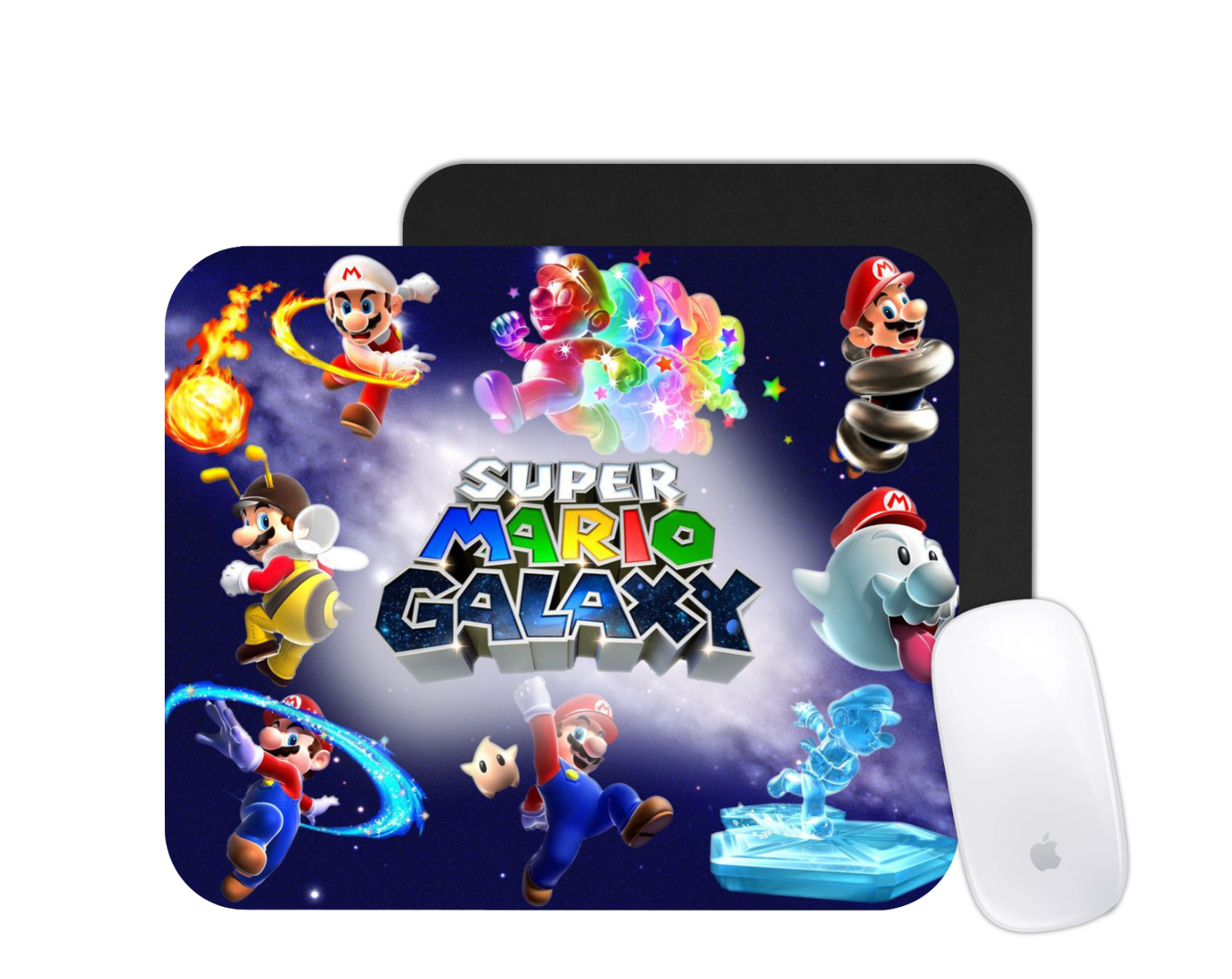 Mario Galaxy Mouse Pad | Space Adventure Gaming Desk Mat | Custom Retro Gift