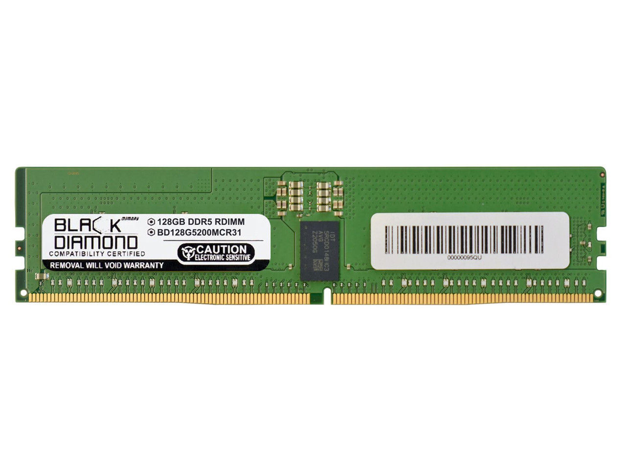 Black Diamond 128GB (2Rx8) DDR5 5200 ECC REG Memory  BD128G5200MCR31