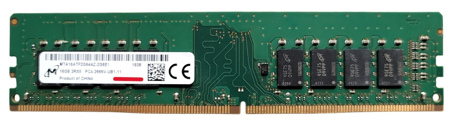 Micron 16GB 2RX8 PC4-2666V-UB1-11 Desktop RAM (x1 )