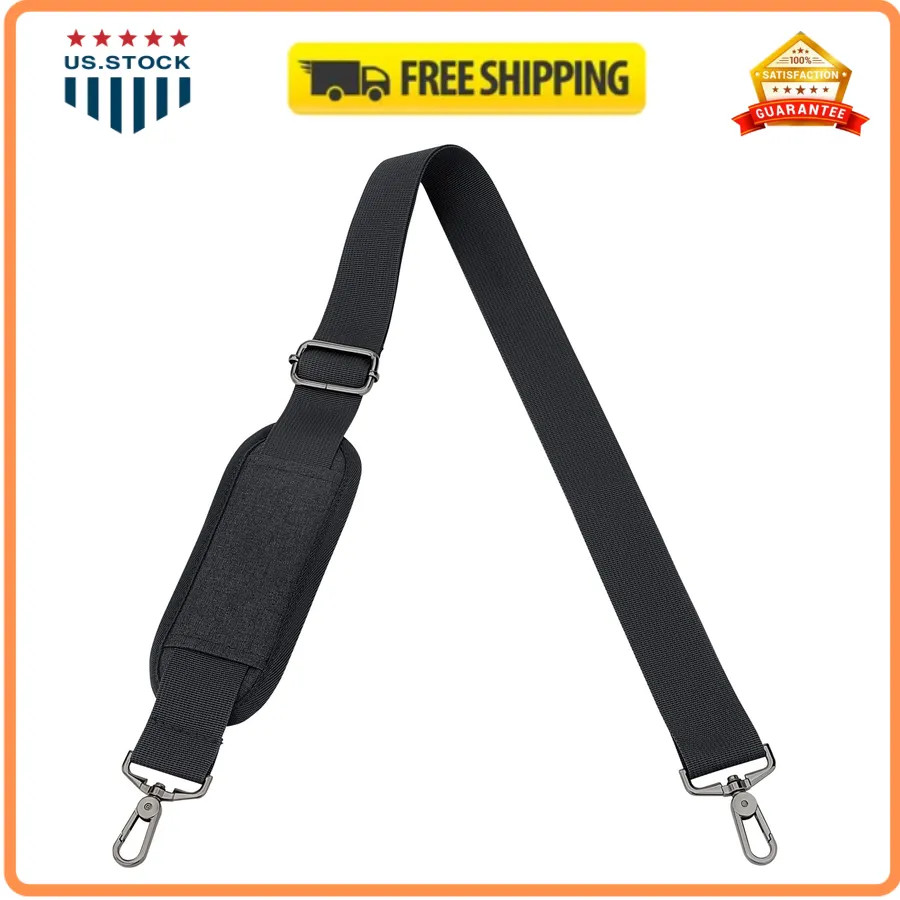 RAINYEAR 59 Inch Shoulder Strap Replacement Strap for Laptop Bag, Black