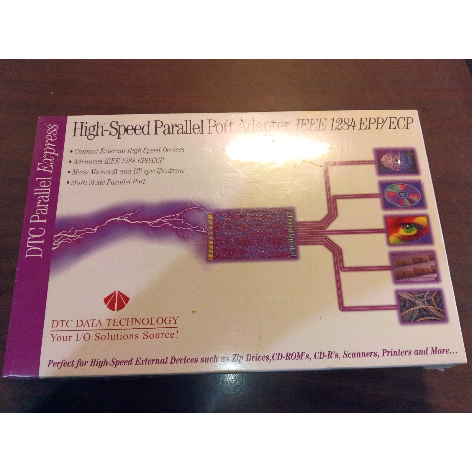 DTC Parallel Express Vintage ISA Parallel Port Card IEEE 1284 EPP/ECP NIB NOS